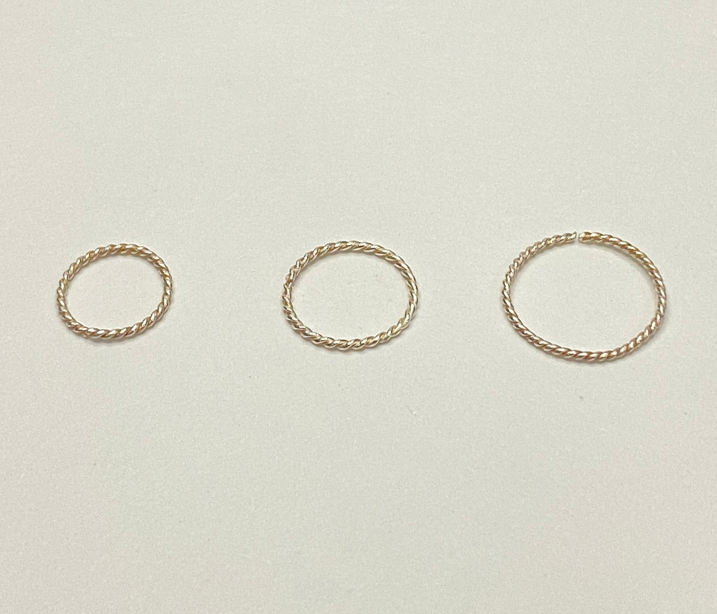Twisted Chaandi Hoop