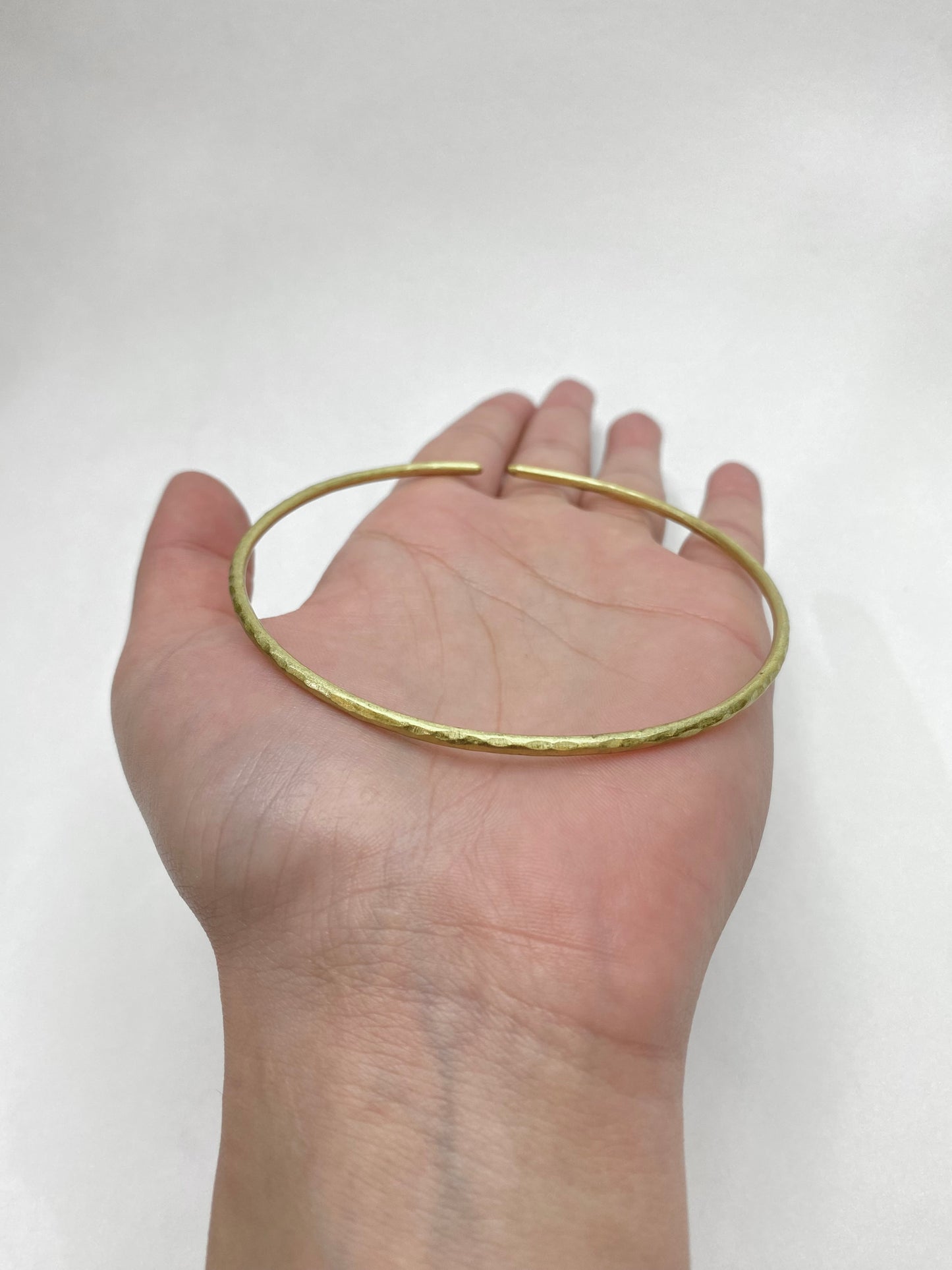 Hammered Golden wire Upper Armcuff