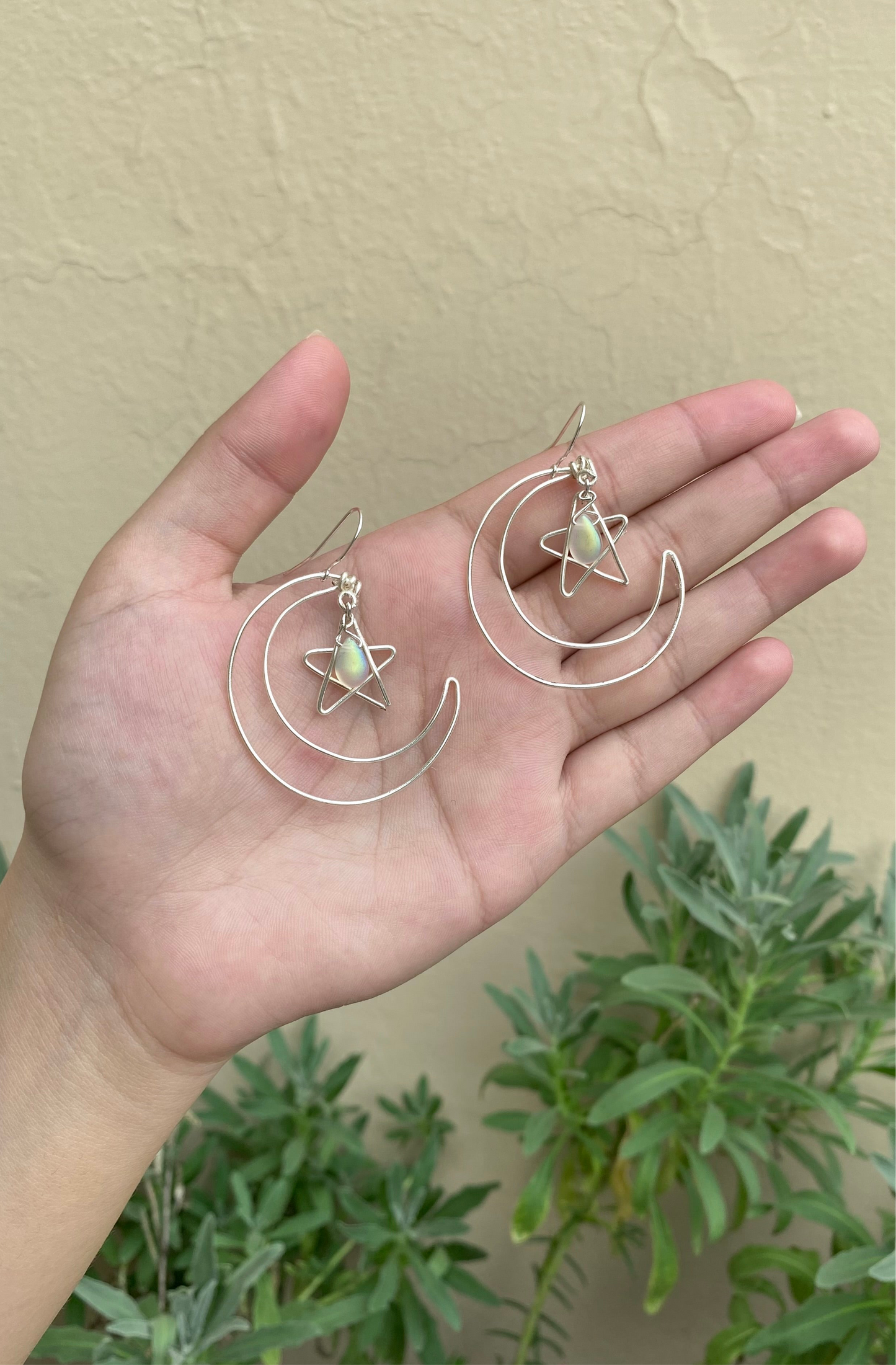 Crescent Star Earrings