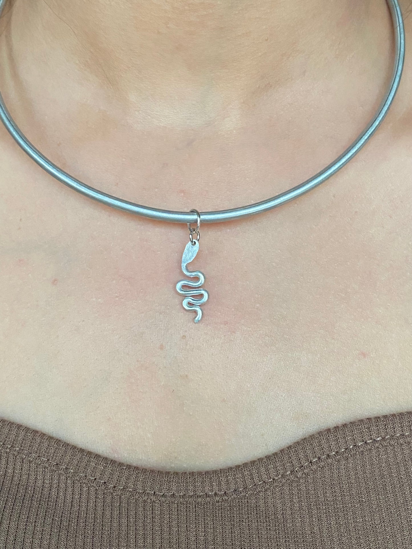 Handmade Plain Silver Wire Choker