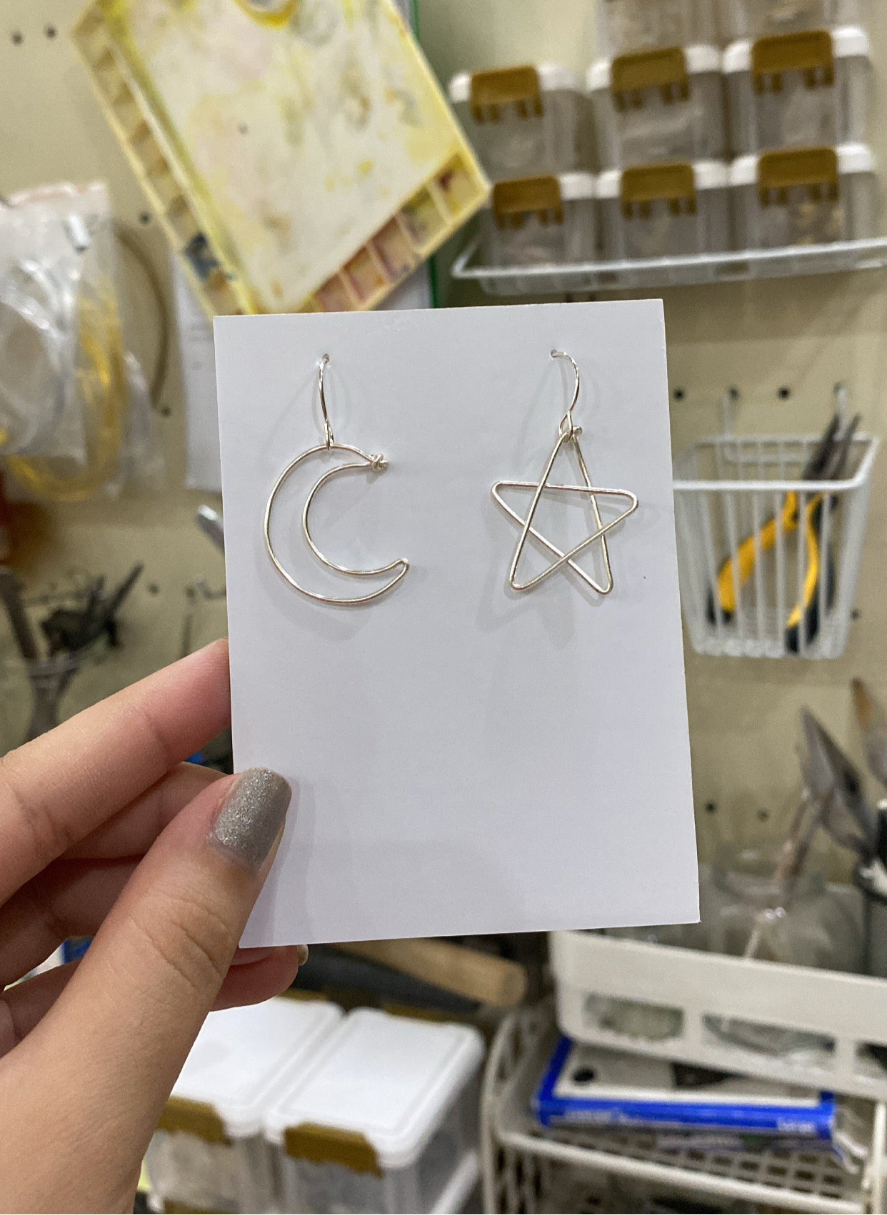 Crescent & Star Earrings