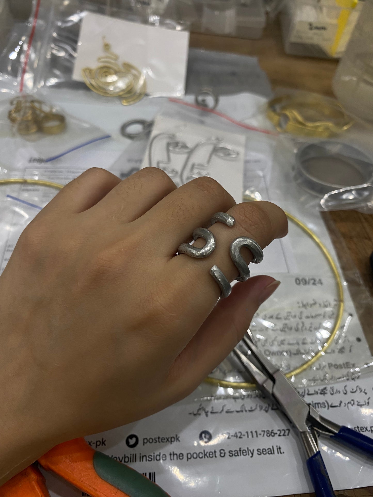 Triple Silver Wire Ring