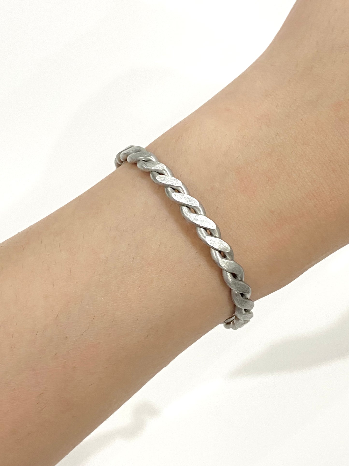 Hammered Twisted Wire Bracelet