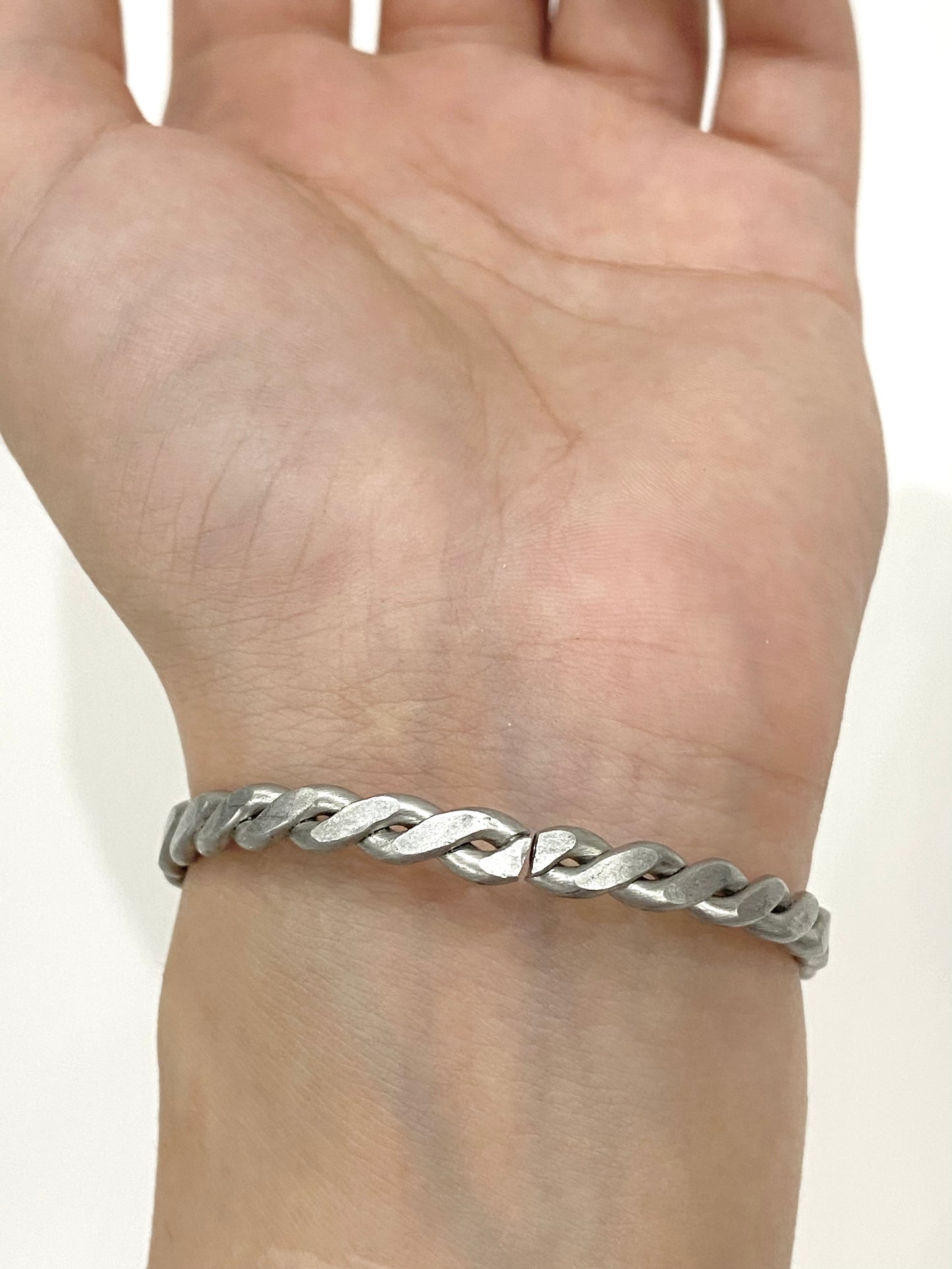 Hammered Twisted Wire Bracelet