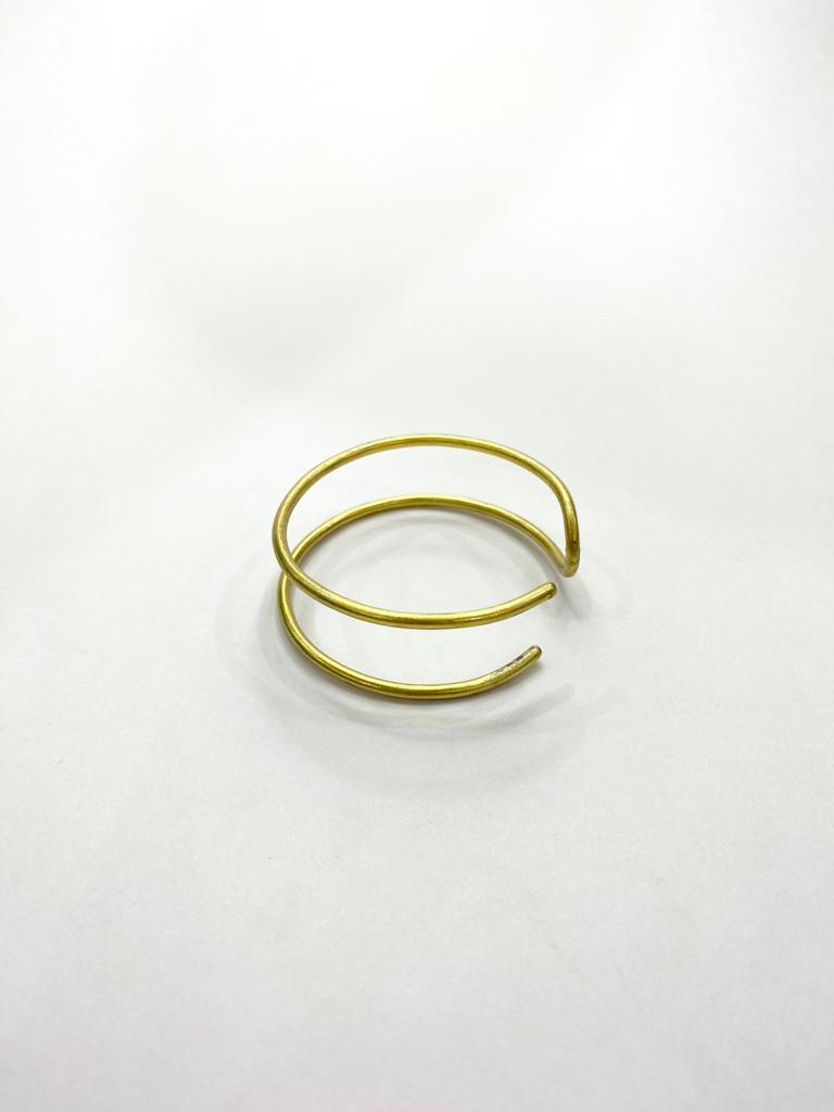 Double Golden Wire Upperarm cuff