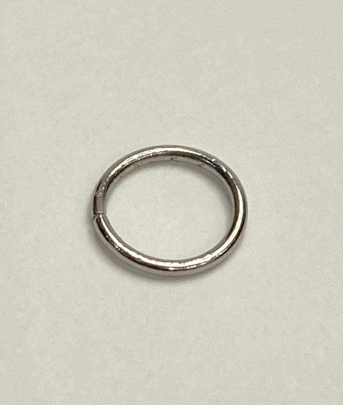 Surgical Steel Silver Hoop