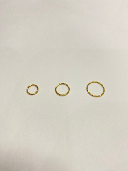 Surgical Steel Gold Hoop