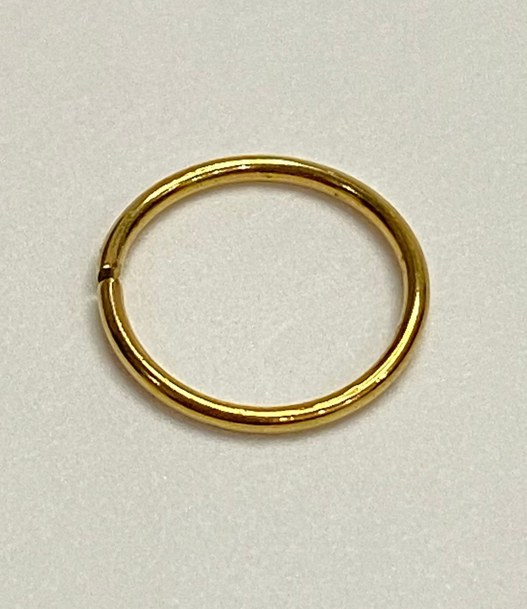 Surgical Steel Gold Hoop