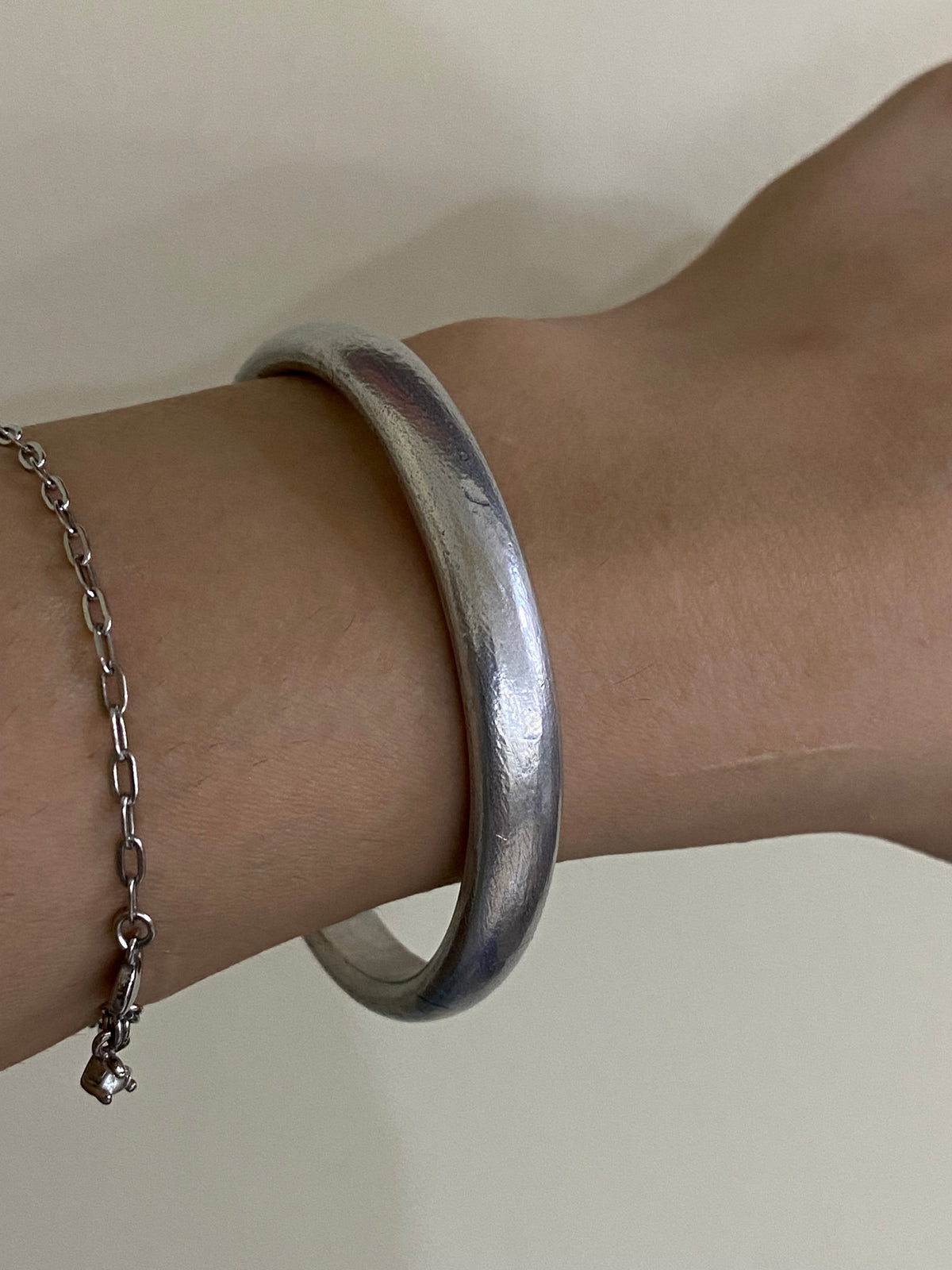 Moonlit Silver wire bracelet