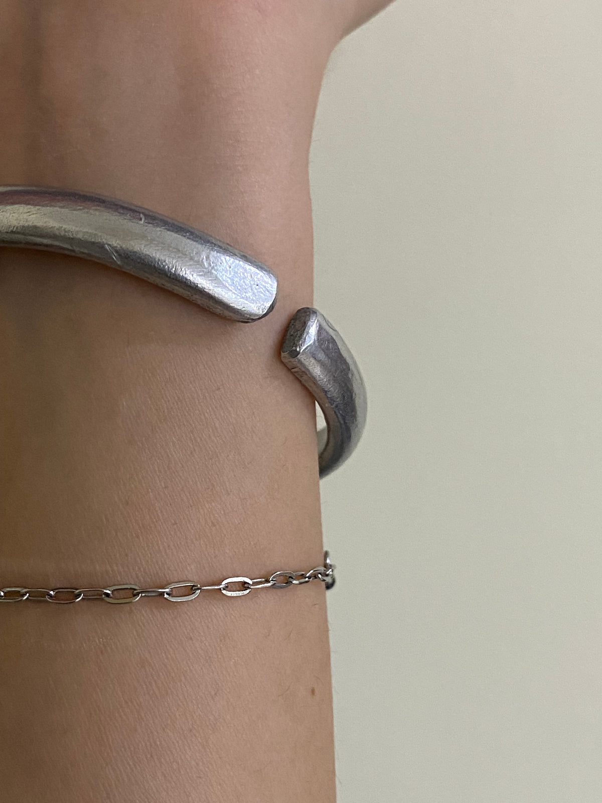 Moonlit Silver wire bracelet