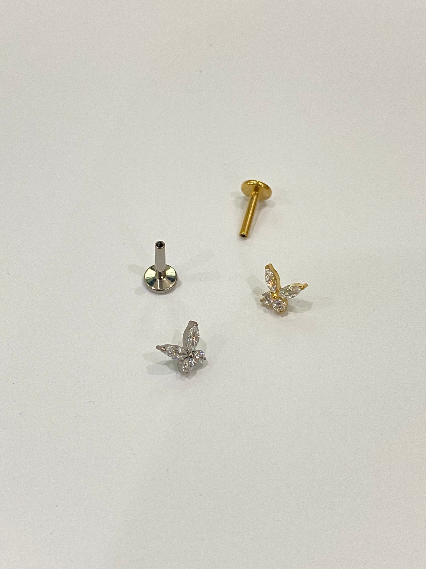 Zircon Butterfly Stud