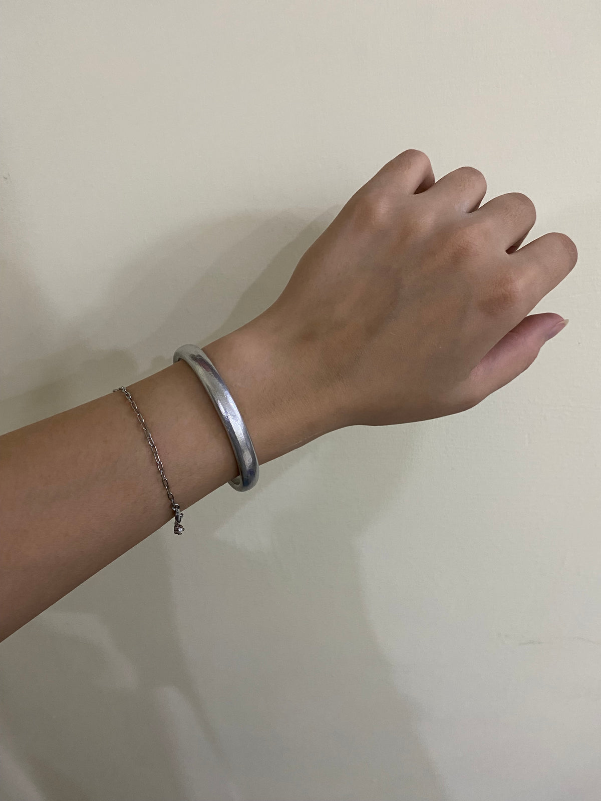 Moonlit Silver wire bracelet