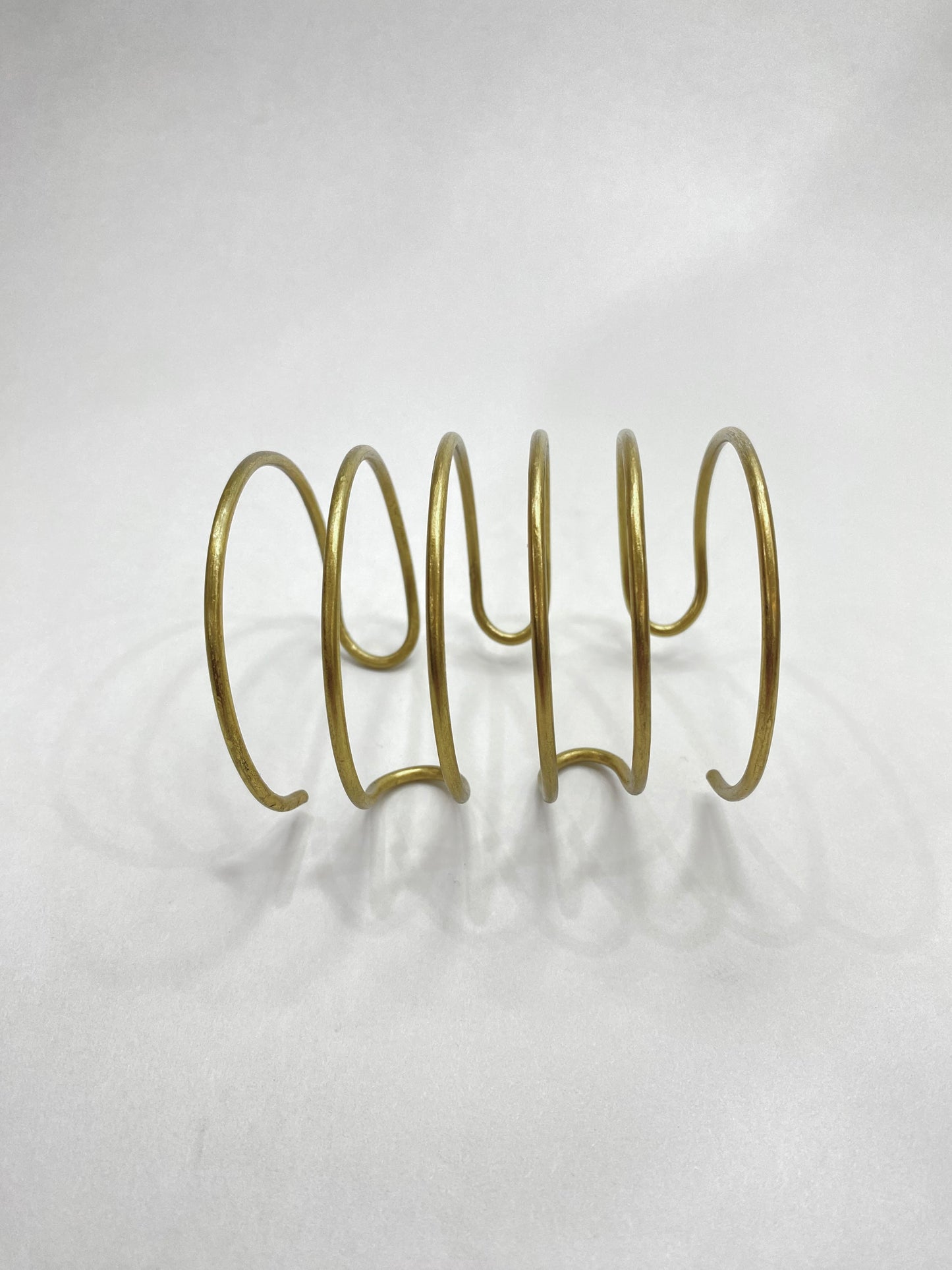 Six Layered Golden Wire Upperarm Cuff