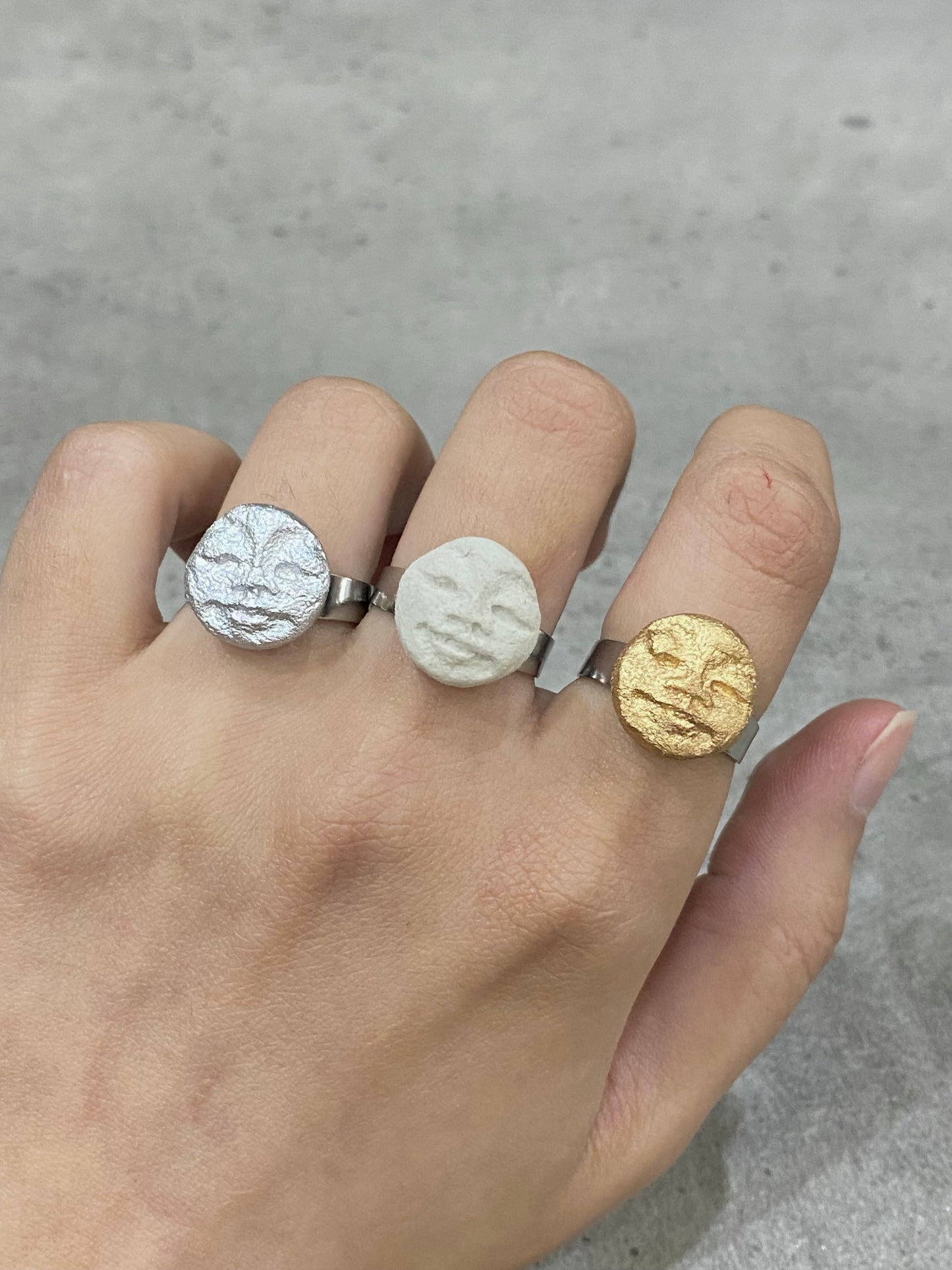 Moon Sculpture Ring