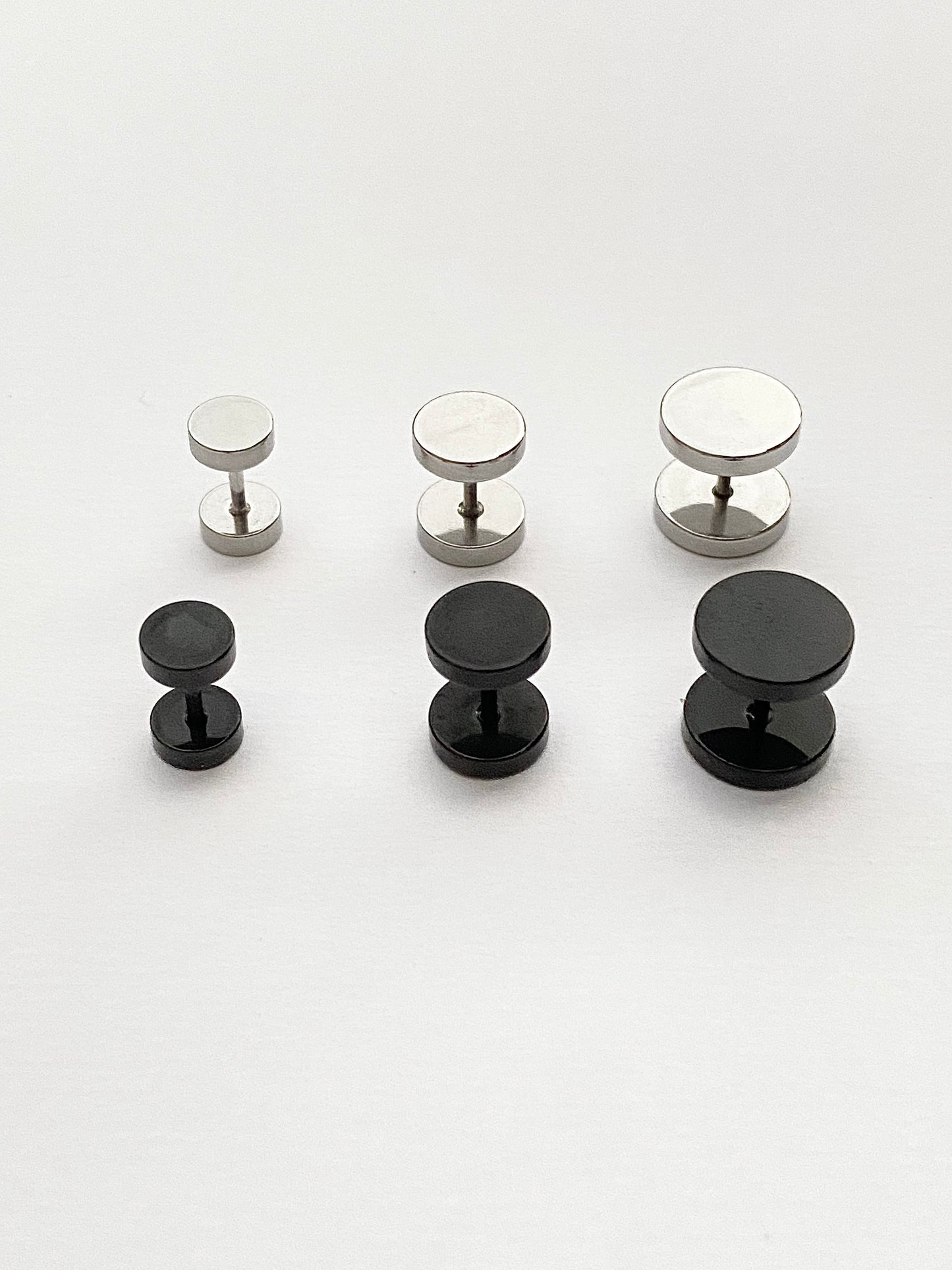 Surgical Steel disk stud unisex