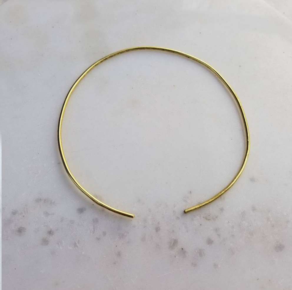 Handmade Plain Golden Wire Choker