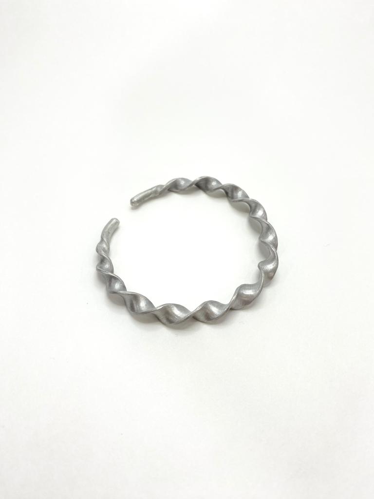 Twisted Silver Wire Bracelet