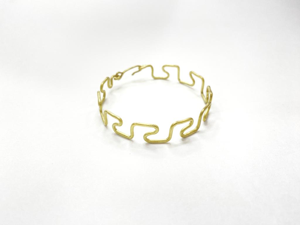 Maze Design Wire Bracelet