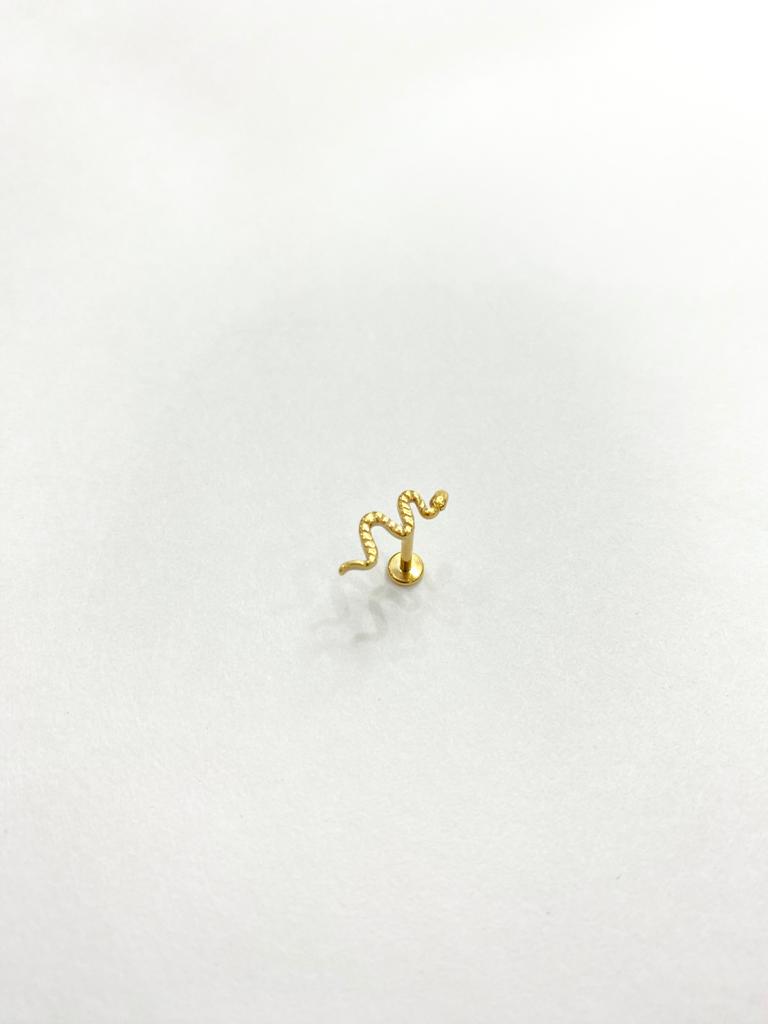 Surgical Steel Snake Design Stud