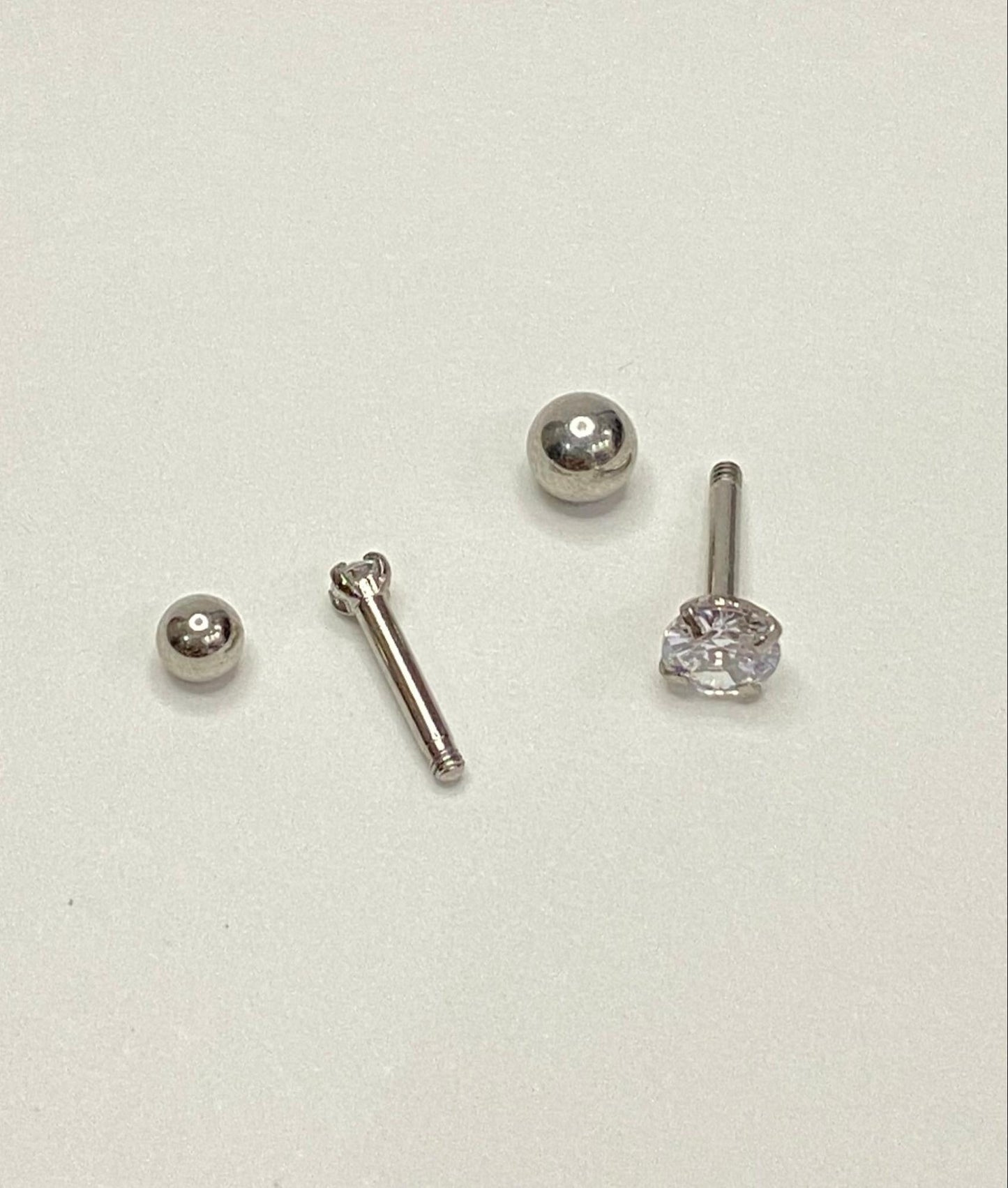 Surgical Steel Zircon Stud (Ball Back)