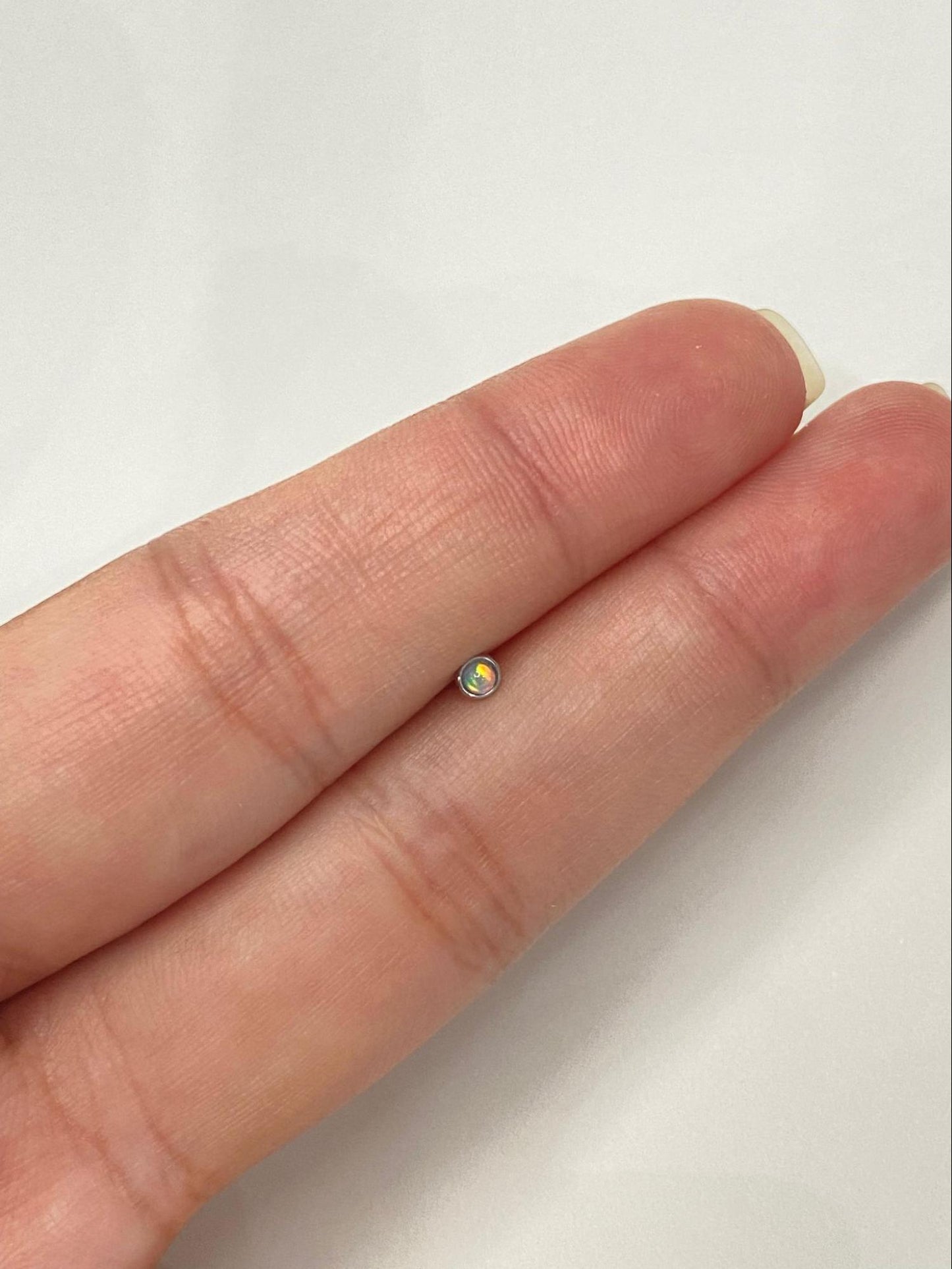 Surgical Steel Opal Stud