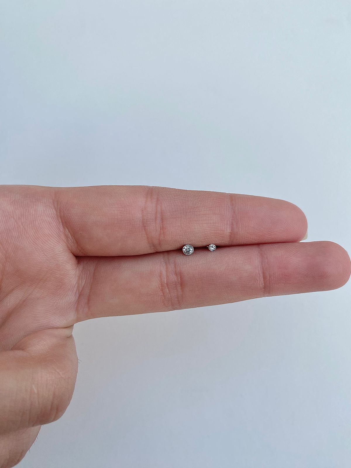 Surgical Steel Zircon Stud (Flat Back)