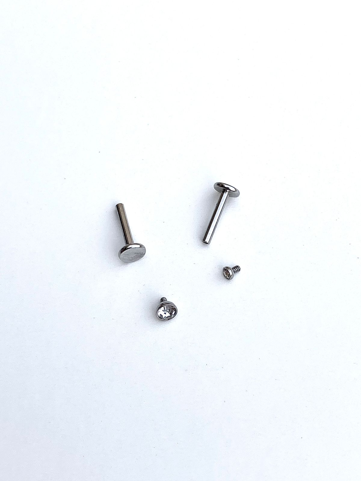 Surgical Steel Zircon Stud (Flat Back)