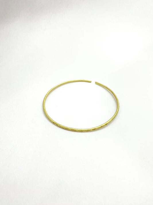 Hammered Golden Wire Anklet