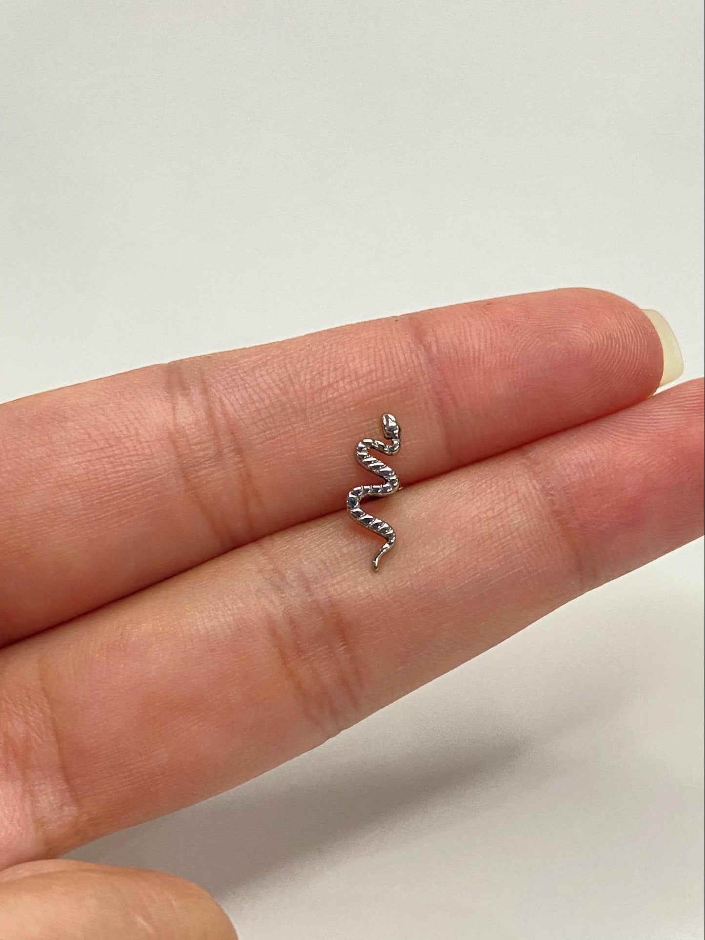 Surgical Steel Snake Design Stud