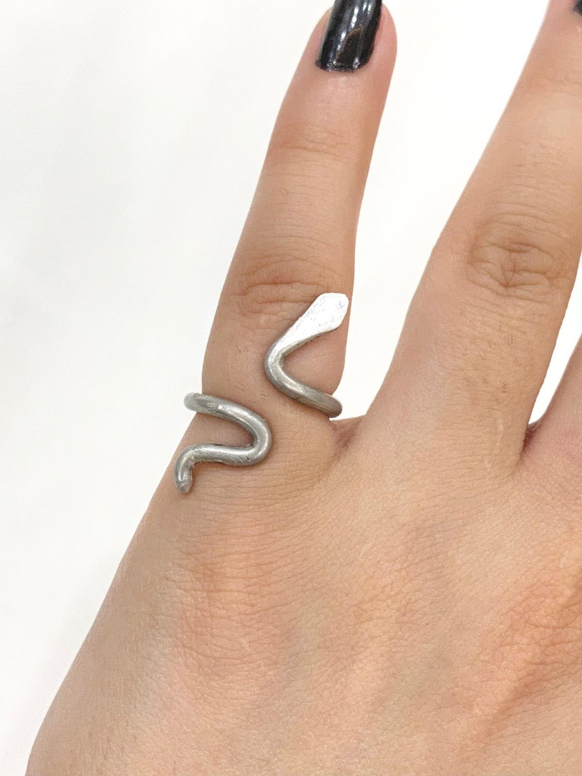 Snake Silver Wire Ring