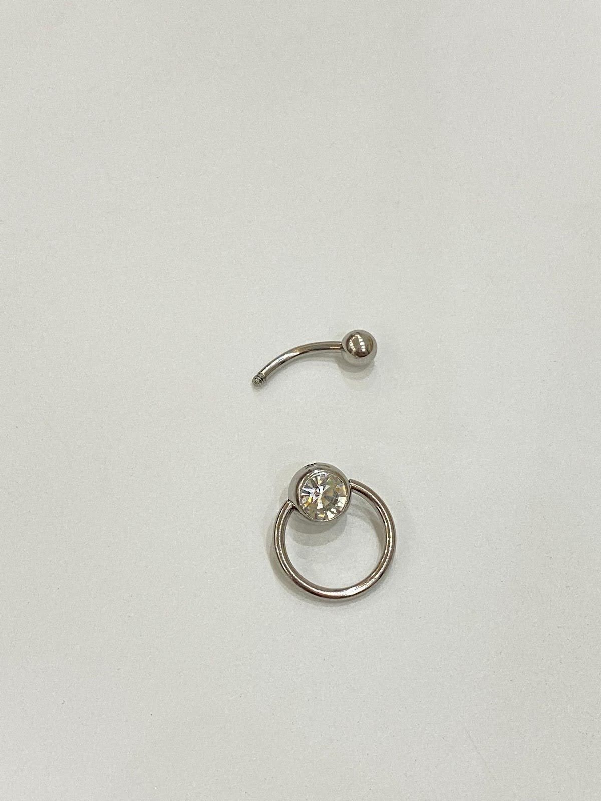 Belly Button Zircon Ball Ring Stud