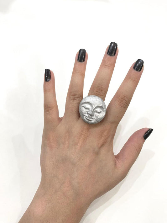 Moon Sculpture Ring