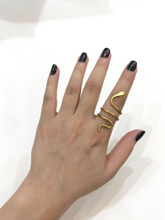 Snake Golden Wire Ring