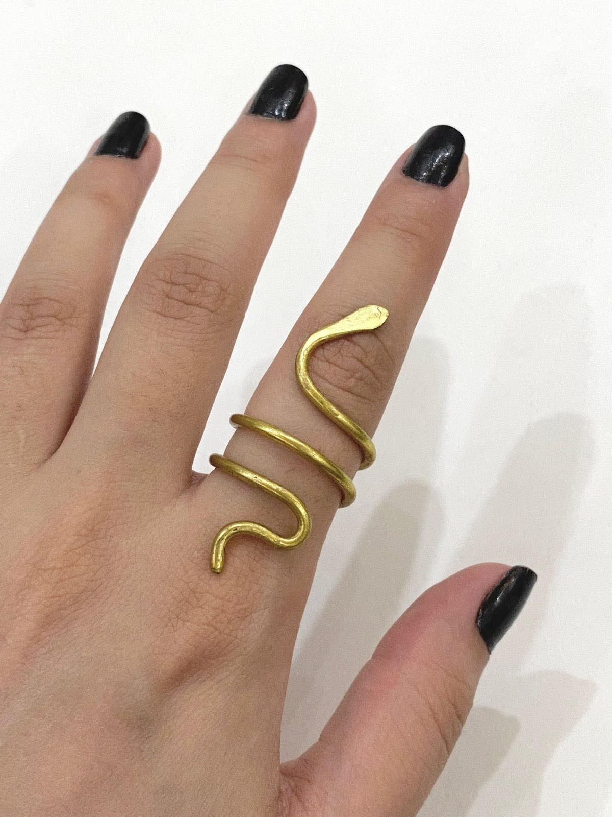 Snake Golden Wire Ring