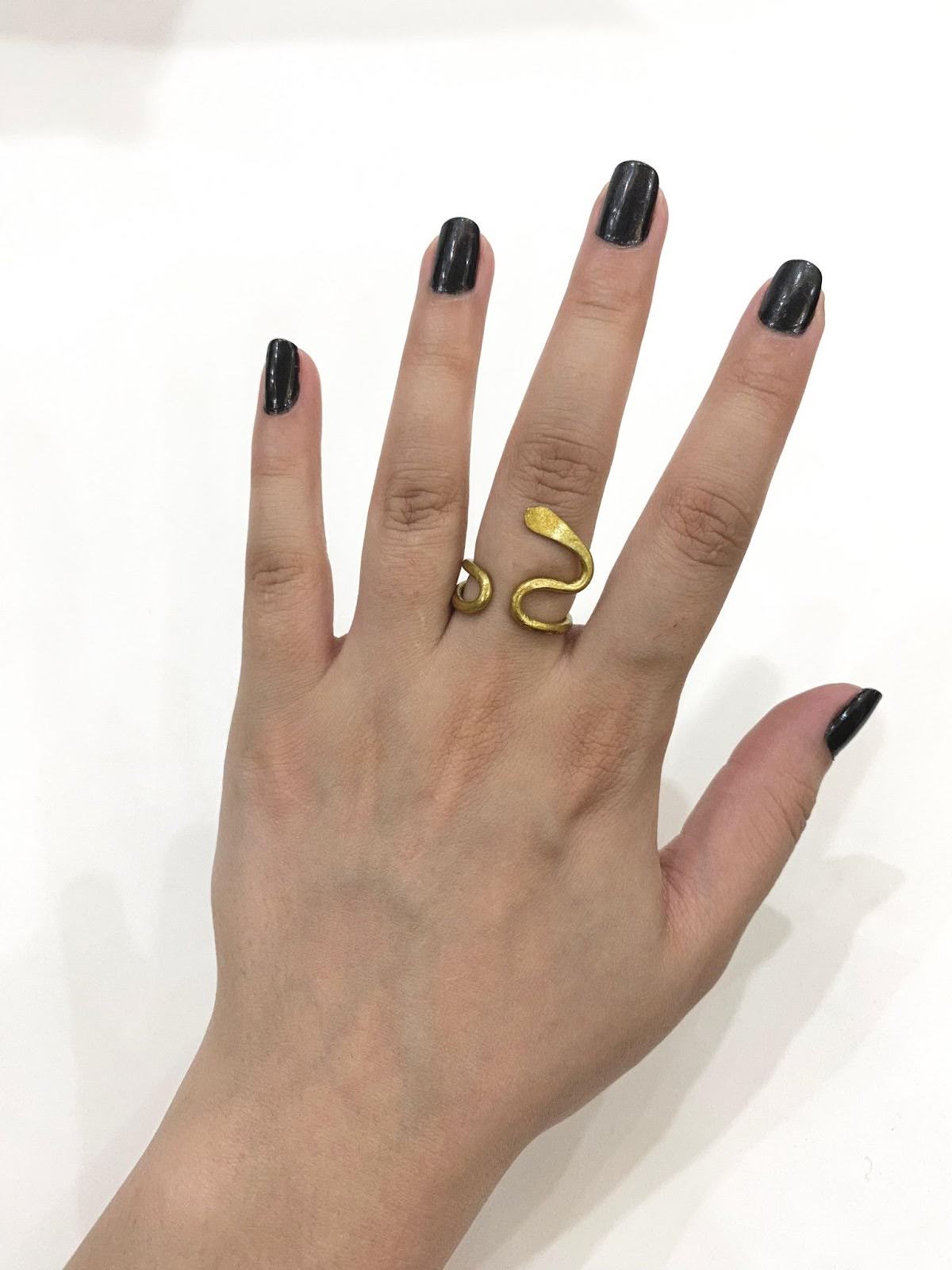 Snake Golden Wire Ring