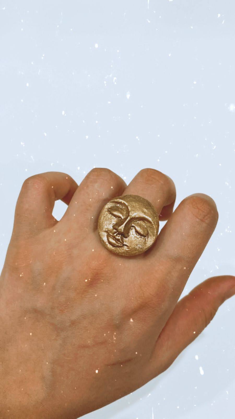 Moon Sculpture Ring