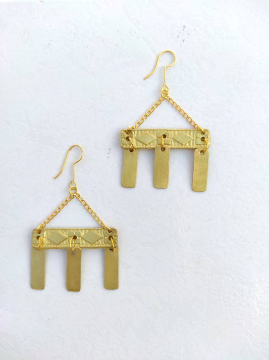 Three Tiles Earrings