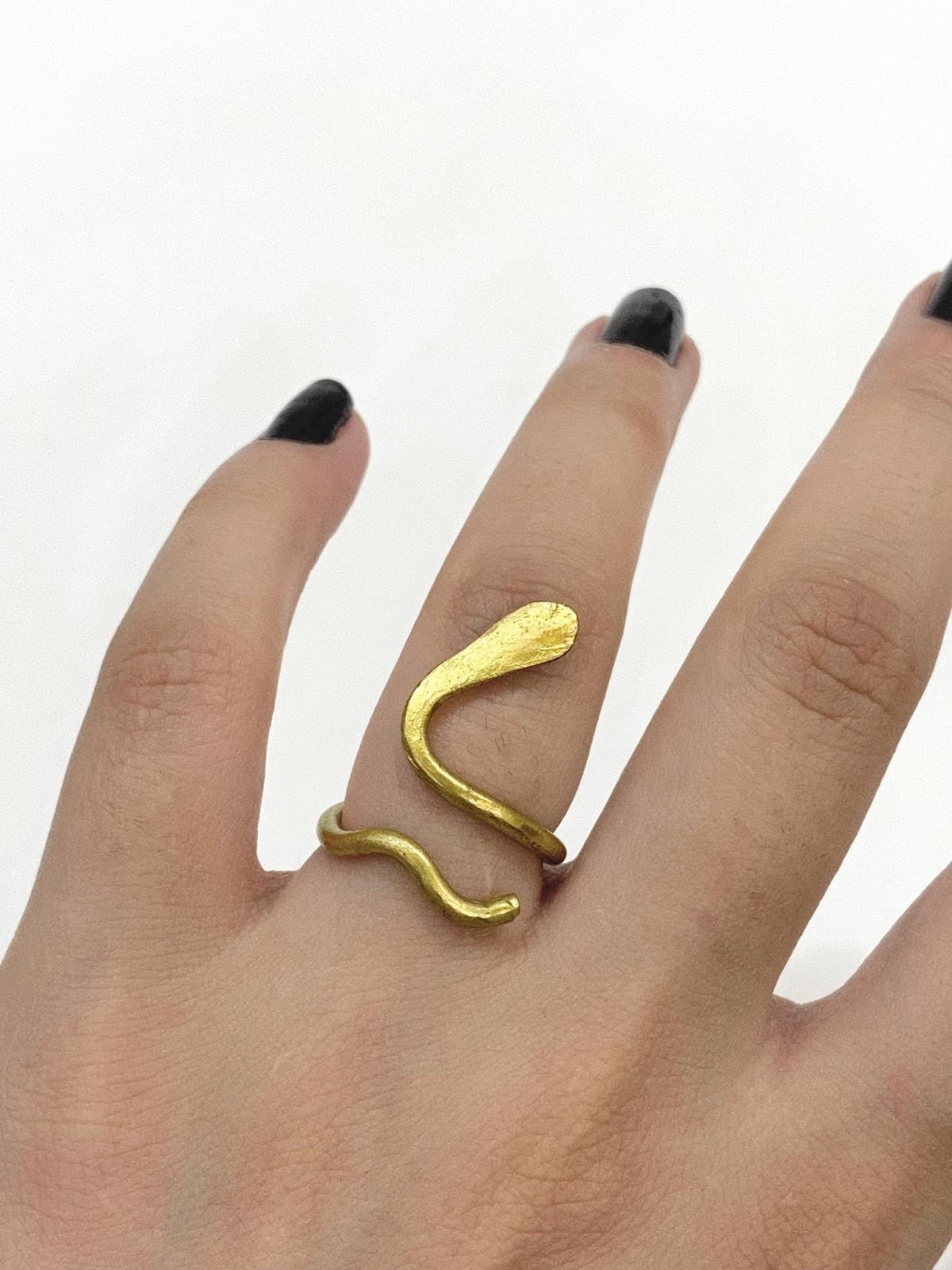 Snake Golden Wire Ring 2