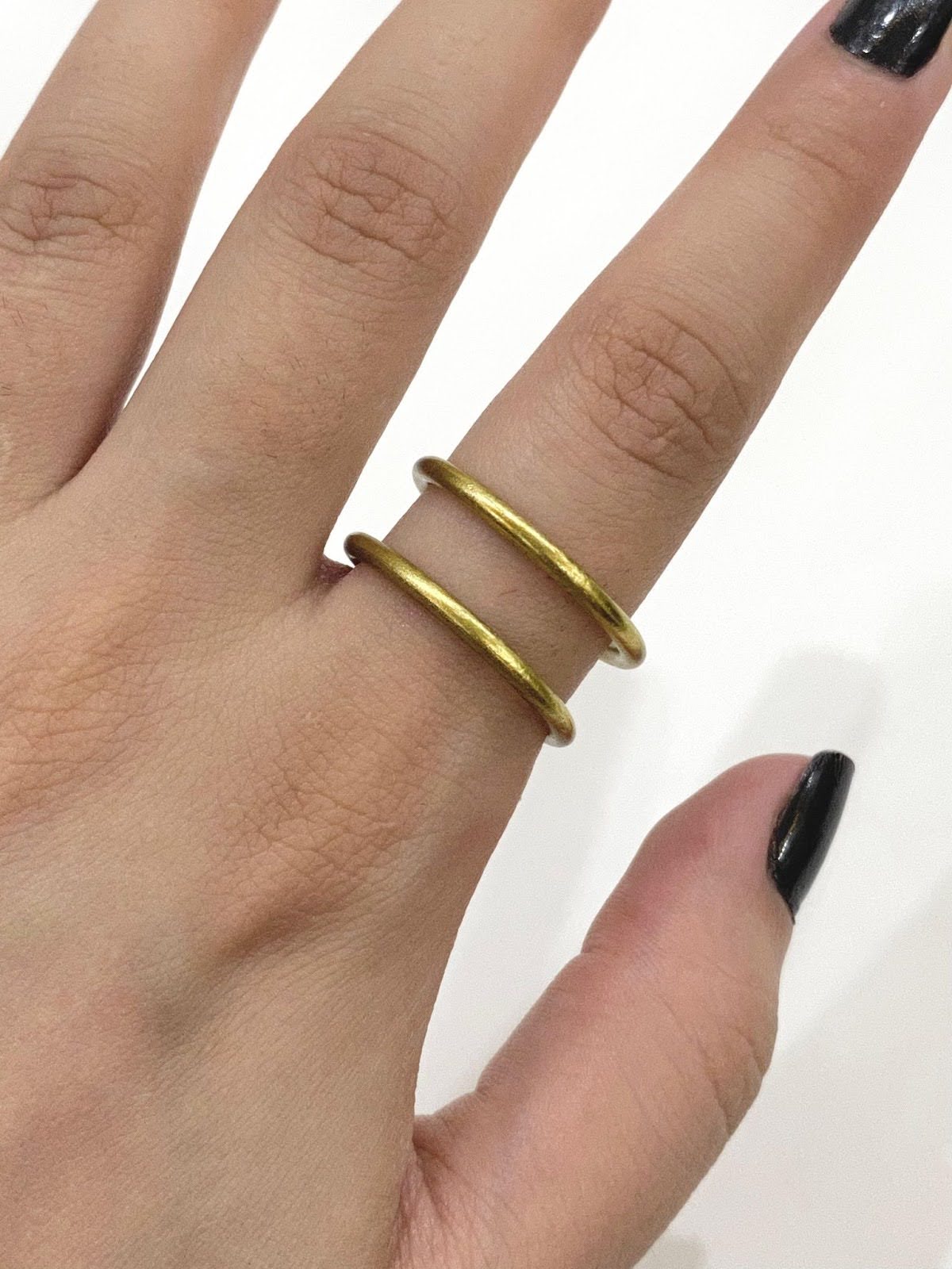 Double Golden Wire Ring