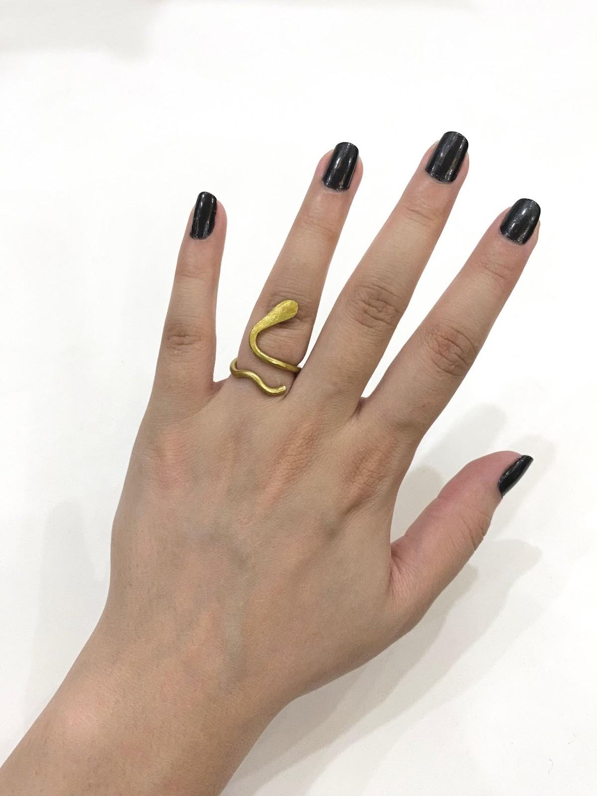 Snake Golden Wire Ring 2