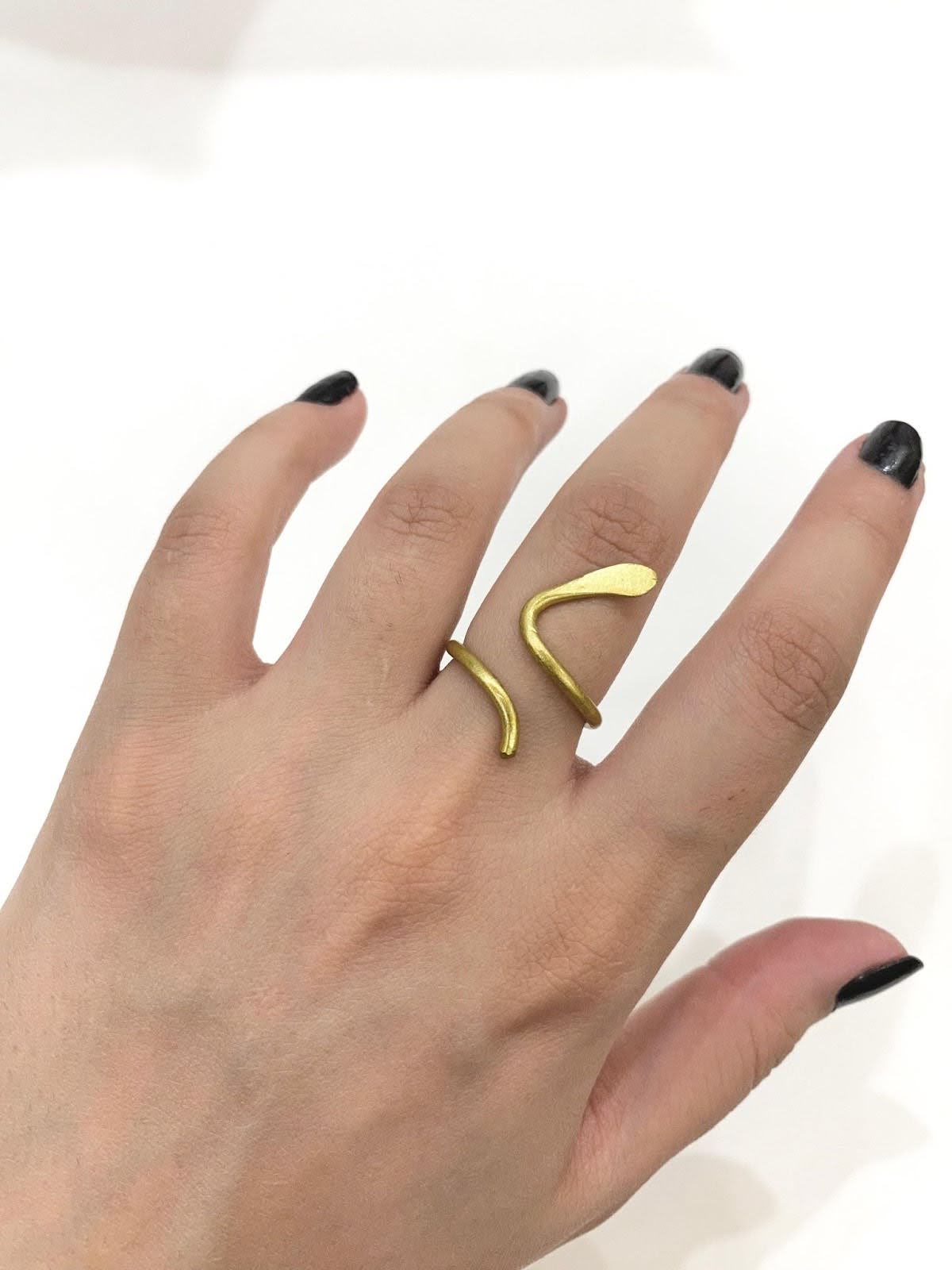 Snake Golden Wire Ring 4