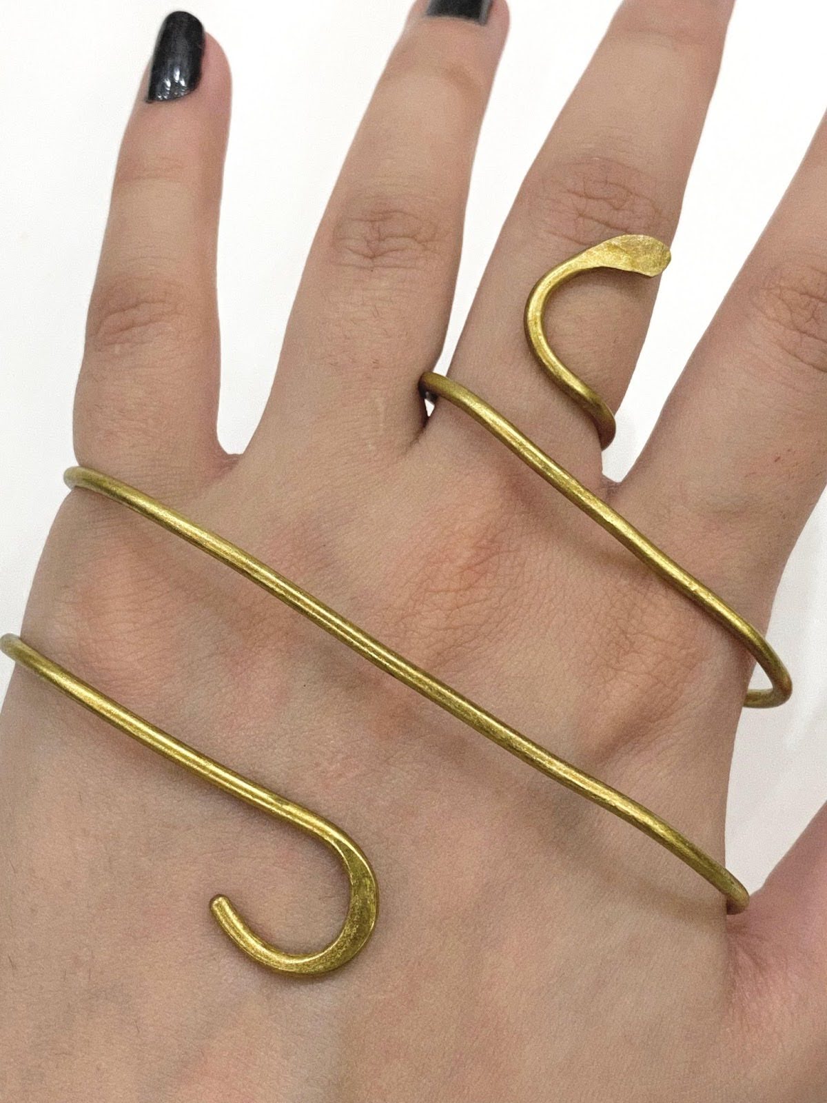 Double Wire Snake Palm Cuff