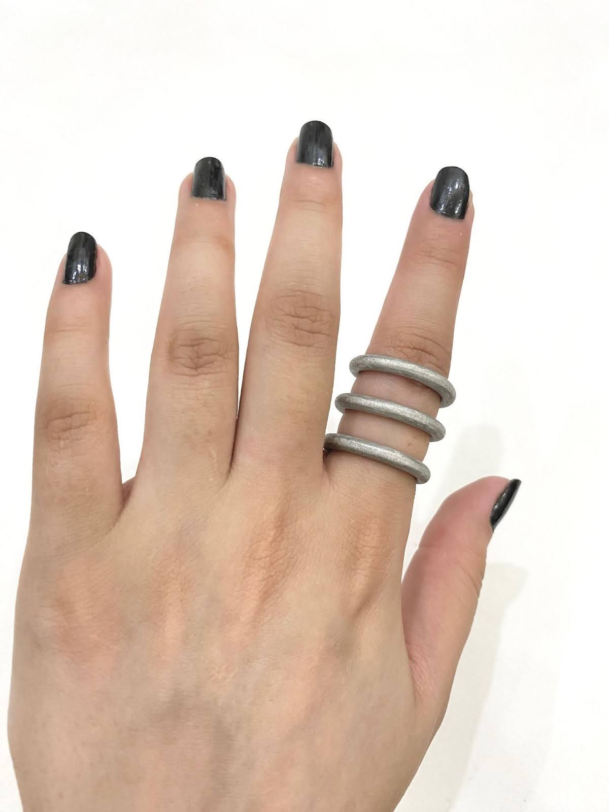 Triple Silver Wire Ring