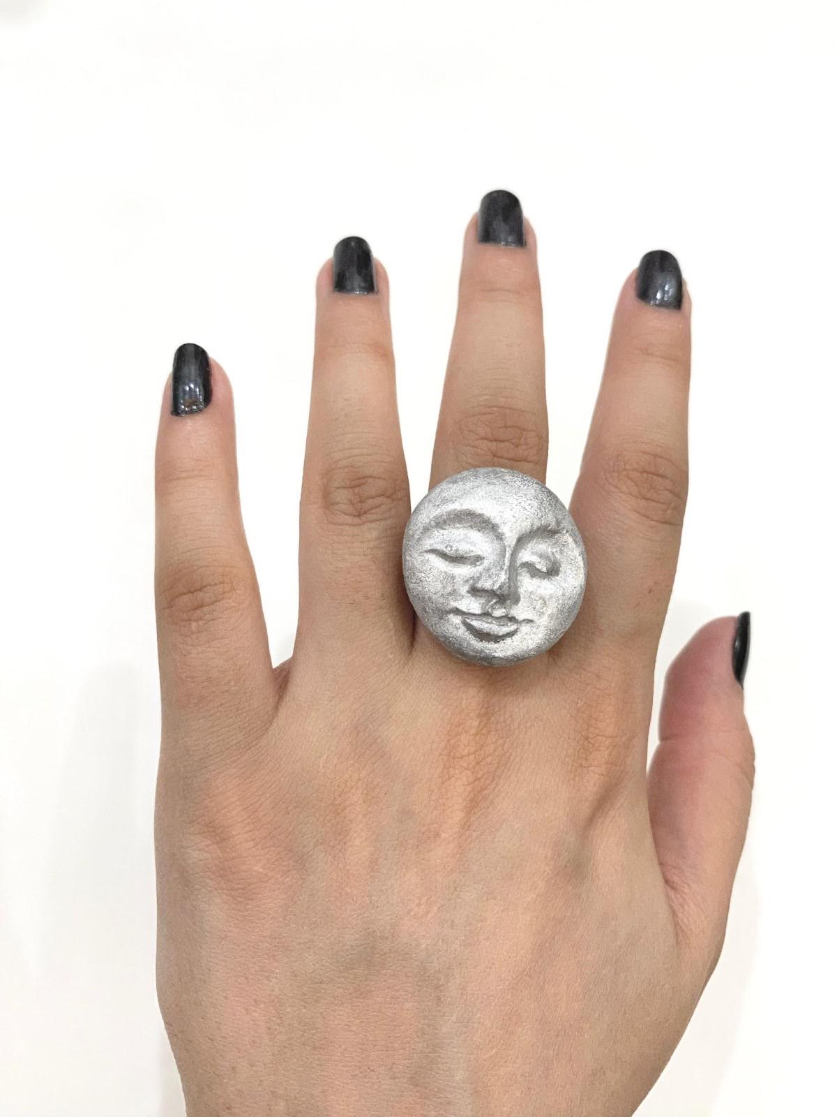 Moon Sculpture Ring