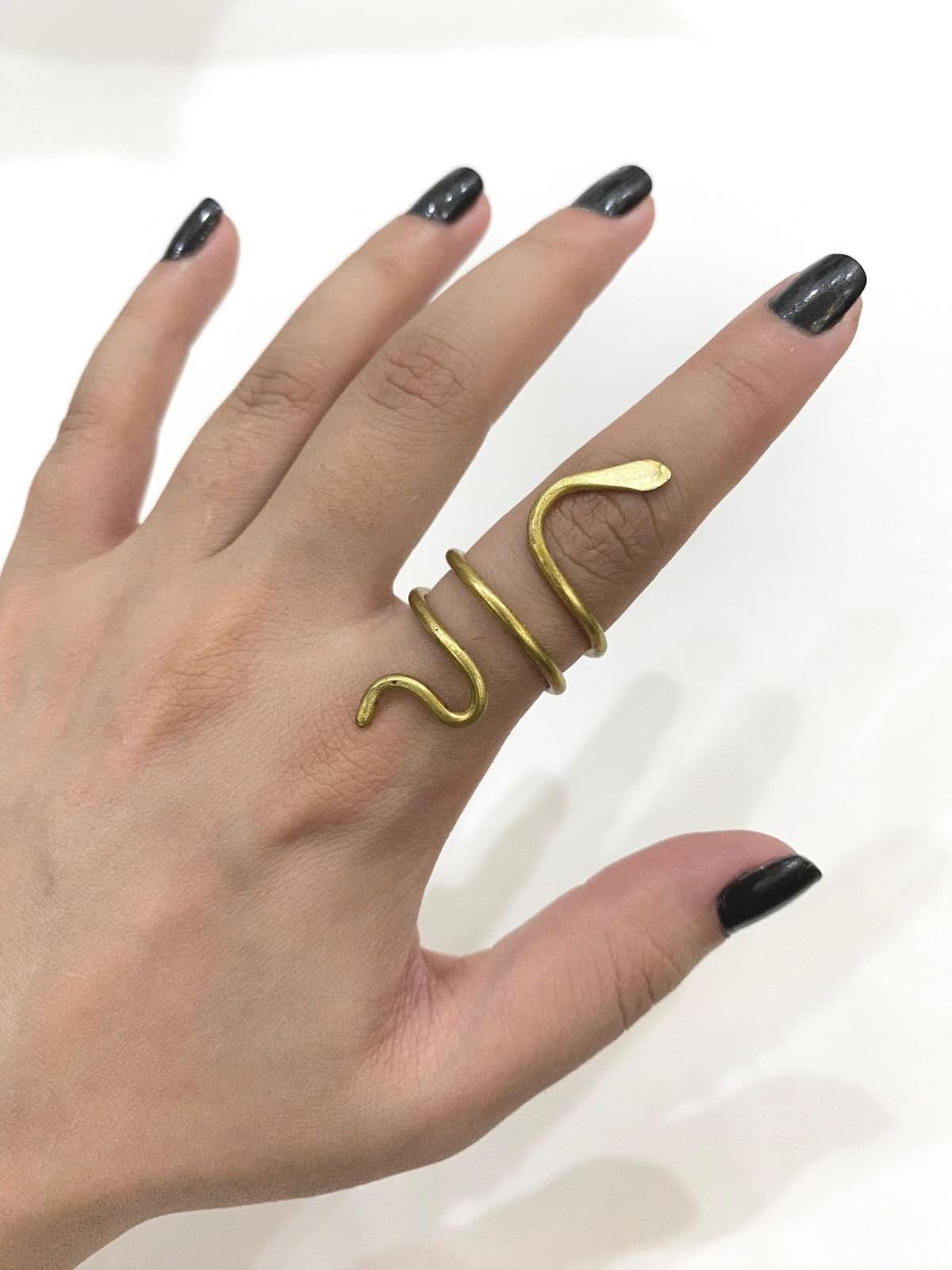 Snake Golden Wire Ring